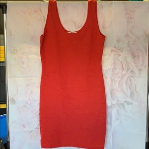 Orange/Red Mini Dress